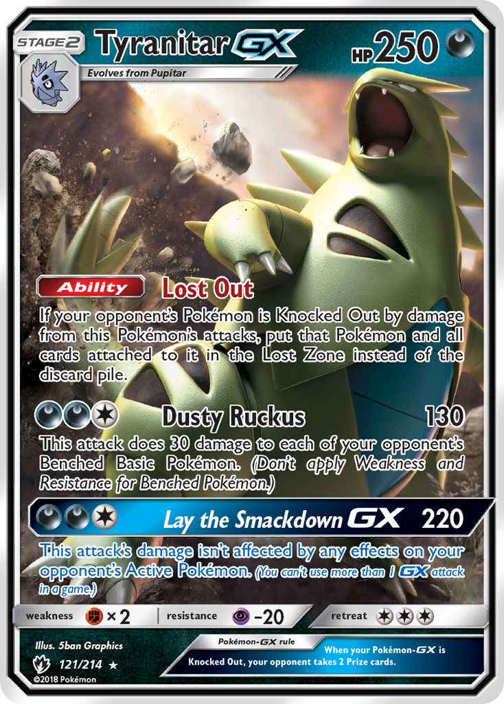 Tyranitar GX (121/214) [Sun & Moon: Lost Thunder] | The Time Vault CA