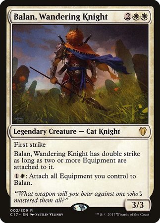 Balan, Wandering Knight [Commander 2017] | The Time Vault CA