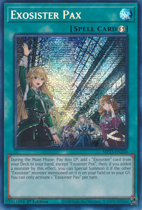 Exosister Pax [MP23-EN260] Prismatic Secret Rare | The Time Vault CA