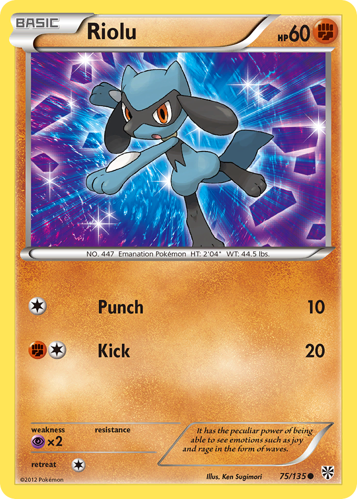 Riolu (75/135) [Black & White: Plasma Storm] | The Time Vault CA