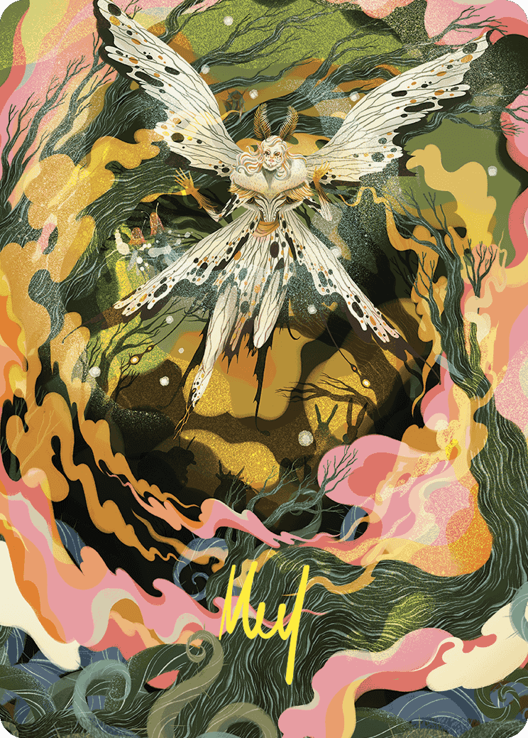 Greater Auramancy Art Card (Gold-Stamped Signature) [Wilds of Eldraine Art Series] | The Time Vault CA