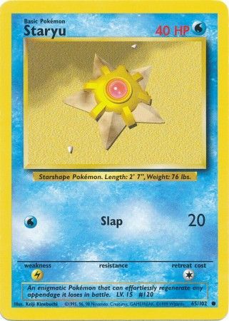 Staryu (65/102) [Base Set Unlimited] | The Time Vault CA