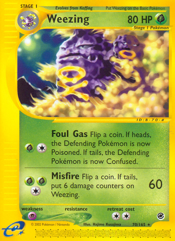 Weezing (70/165) [Expedition: Base Set] | The Time Vault CA