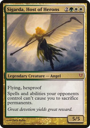 Sigarda, Host of Herons (Oversized) [Open the Helvault] | The Time Vault CA