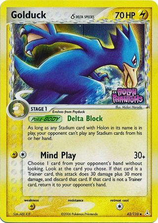 Golduck (43/110) (Delta Species) (Stamped) [EX: Holon Phantoms] | The Time Vault CA