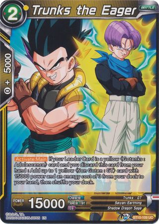 Trunks the Eager (BT10-109) [Rise of the Unison Warrior 2nd Edition] | The Time Vault CA