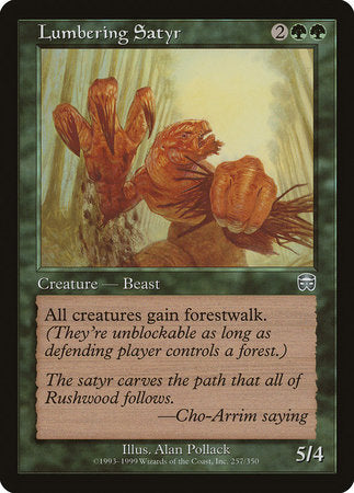 Lumbering Satyr [Mercadian Masques] | The Time Vault CA