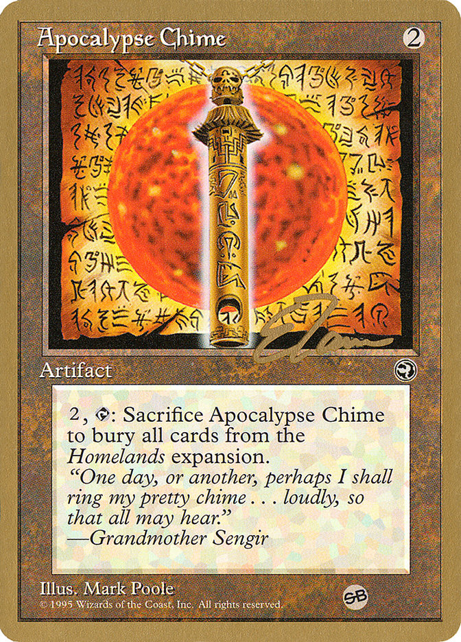 Apocalypse Chime (Eric Tam) (SB) [Pro Tour Collector Set] | The Time Vault CA