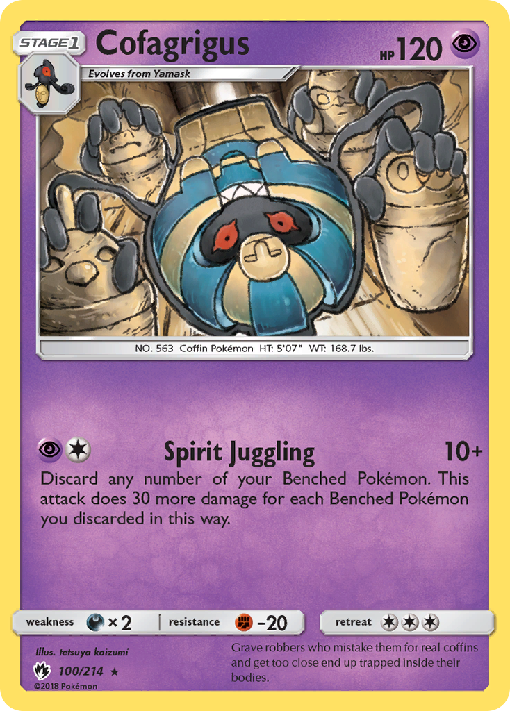 Cofagrigus (100/214) [Sun & Moon: Lost Thunder] | The Time Vault CA