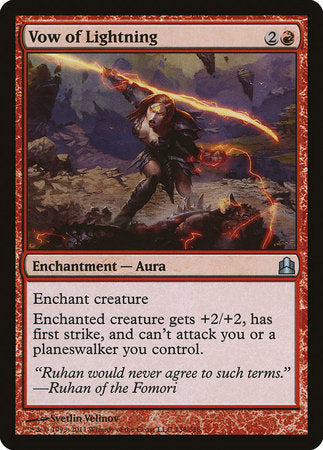 Vow of Lightning [Commander 2011] | The Time Vault CA