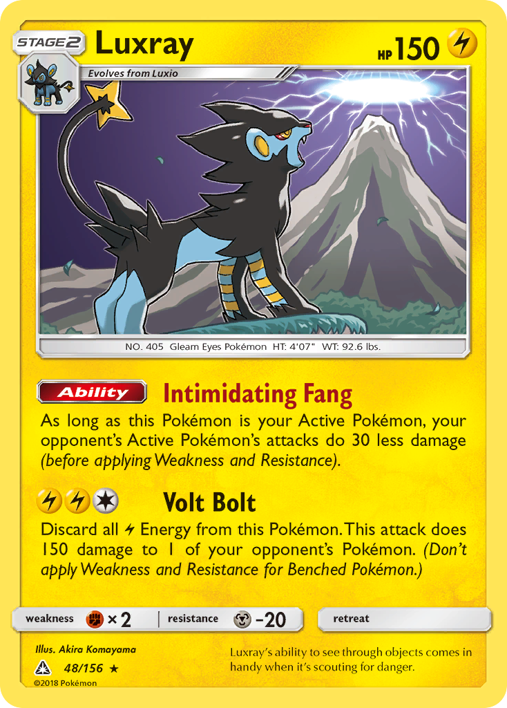 Luxray (48/156) [Sun & Moon: Ultra Prism] | The Time Vault CA