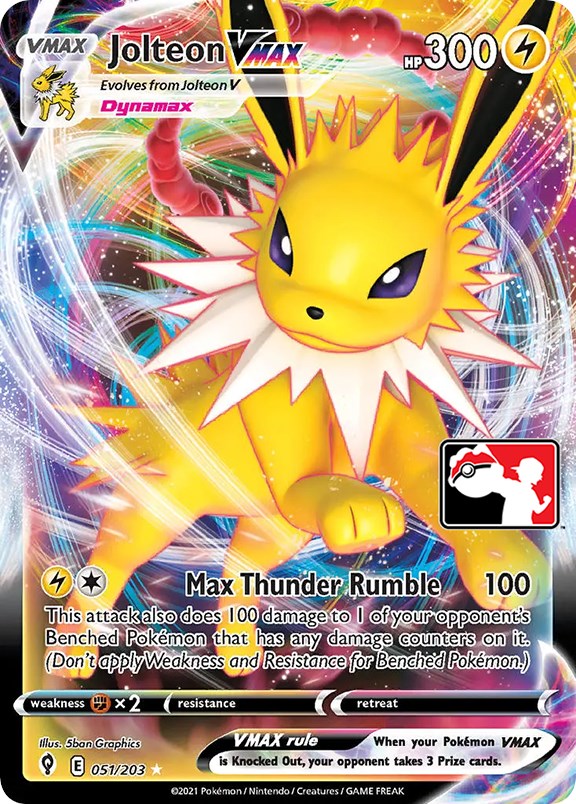 Jolteon VMAX (051/203) [Prize Pack Series One] | The Time Vault CA