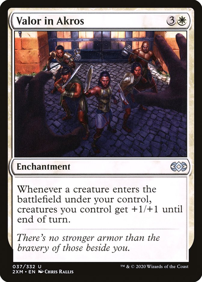 Valor in Akros [Double Masters] | The Time Vault CA