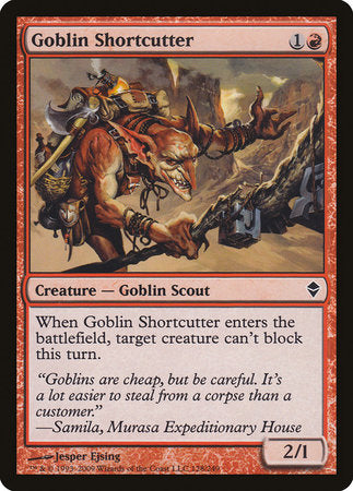 Goblin Shortcutter [Zendikar] | The Time Vault CA