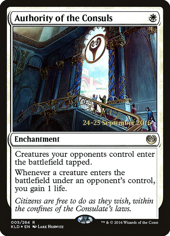 Authority of the Consuls  [Kaladesh Prerelease Promos] | The Time Vault CA