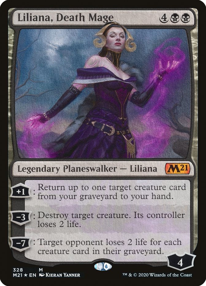 Liliana, Death Mage [Core Set 2021] | The Time Vault CA