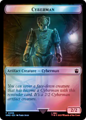 Warrior // Cyberman Double-Sided Token (Surge Foil) [Doctor Who Tokens] | The Time Vault CA