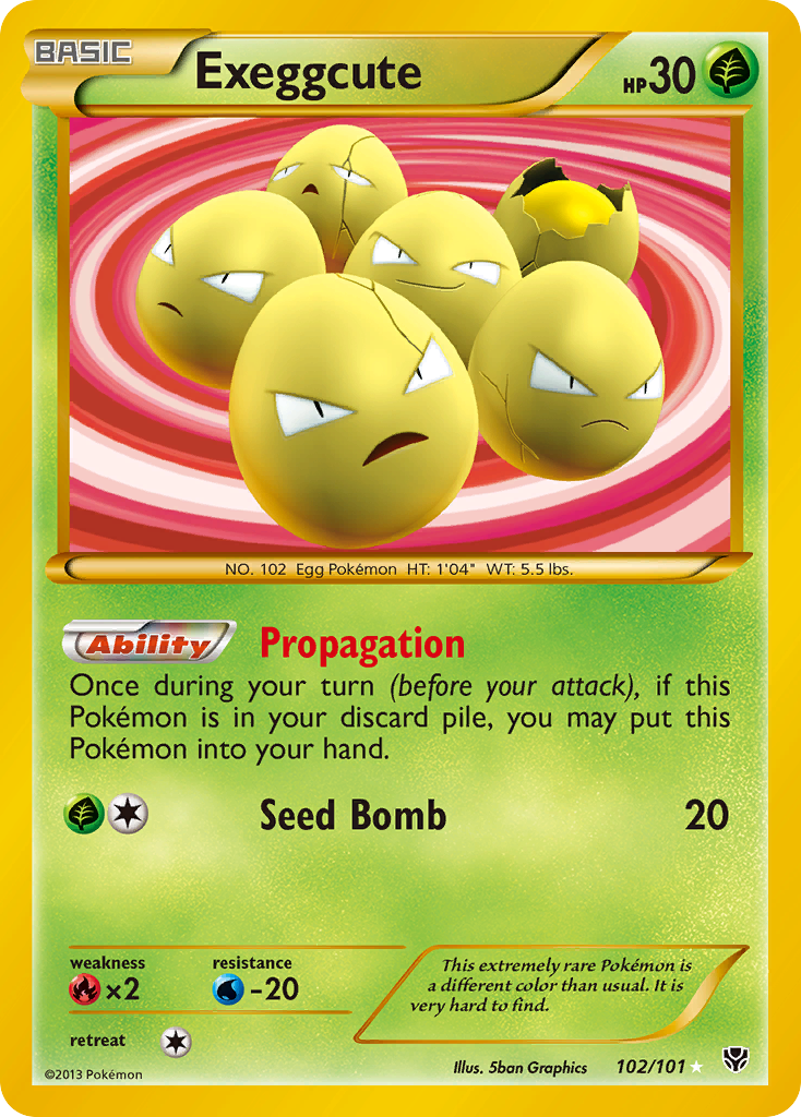 Exeggcute (102/101) [Black & White: Plasma Blast] | The Time Vault CA