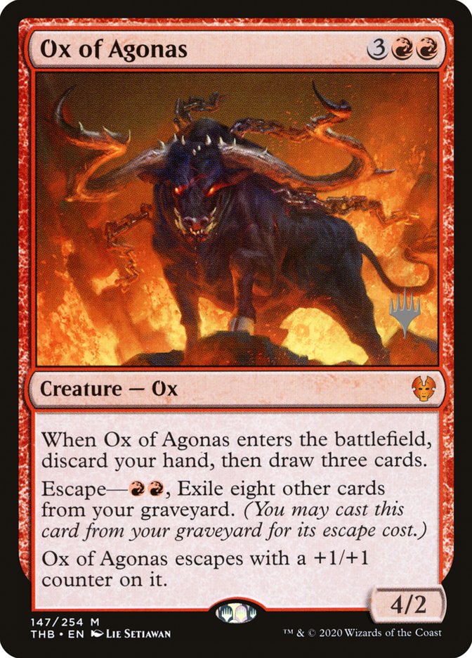 Ox of Agonas (Promo Pack) [Theros Beyond Death Promos] | The Time Vault CA