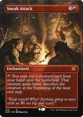 Sneak Attack (Borderless) [Double Masters] | The Time Vault CA