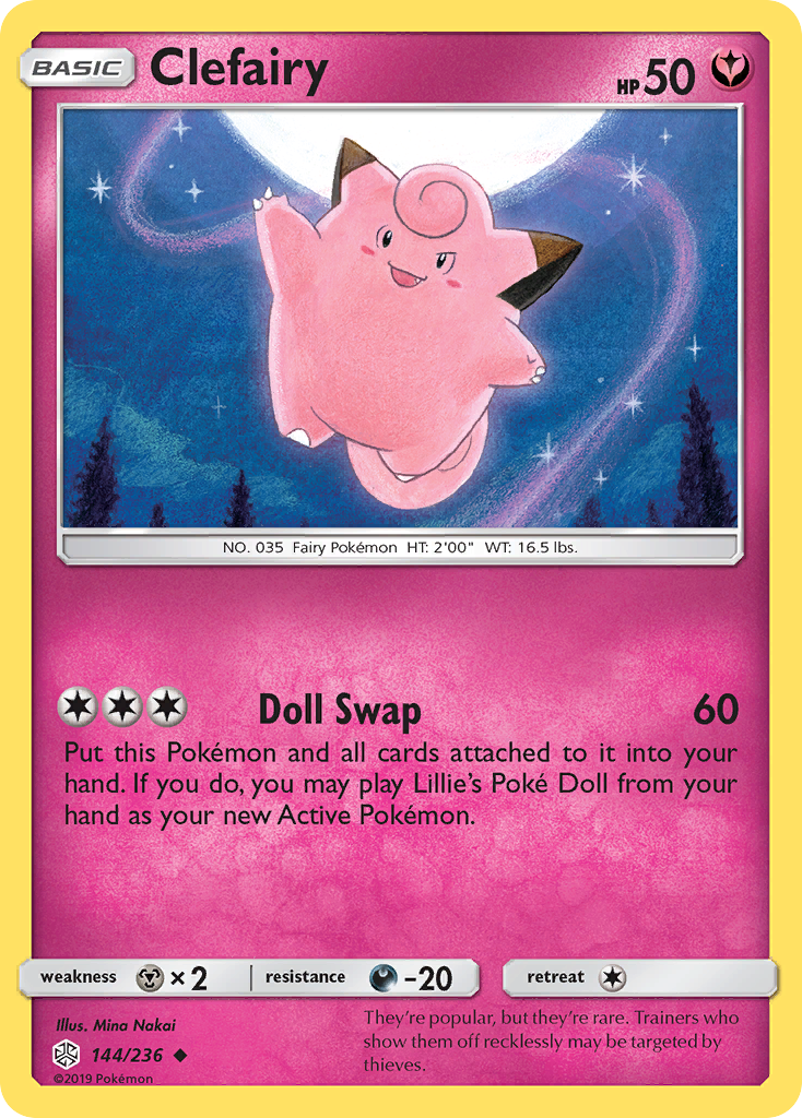 Clefairy (144/236) [Sun & Moon: Cosmic Eclipse] | The Time Vault CA