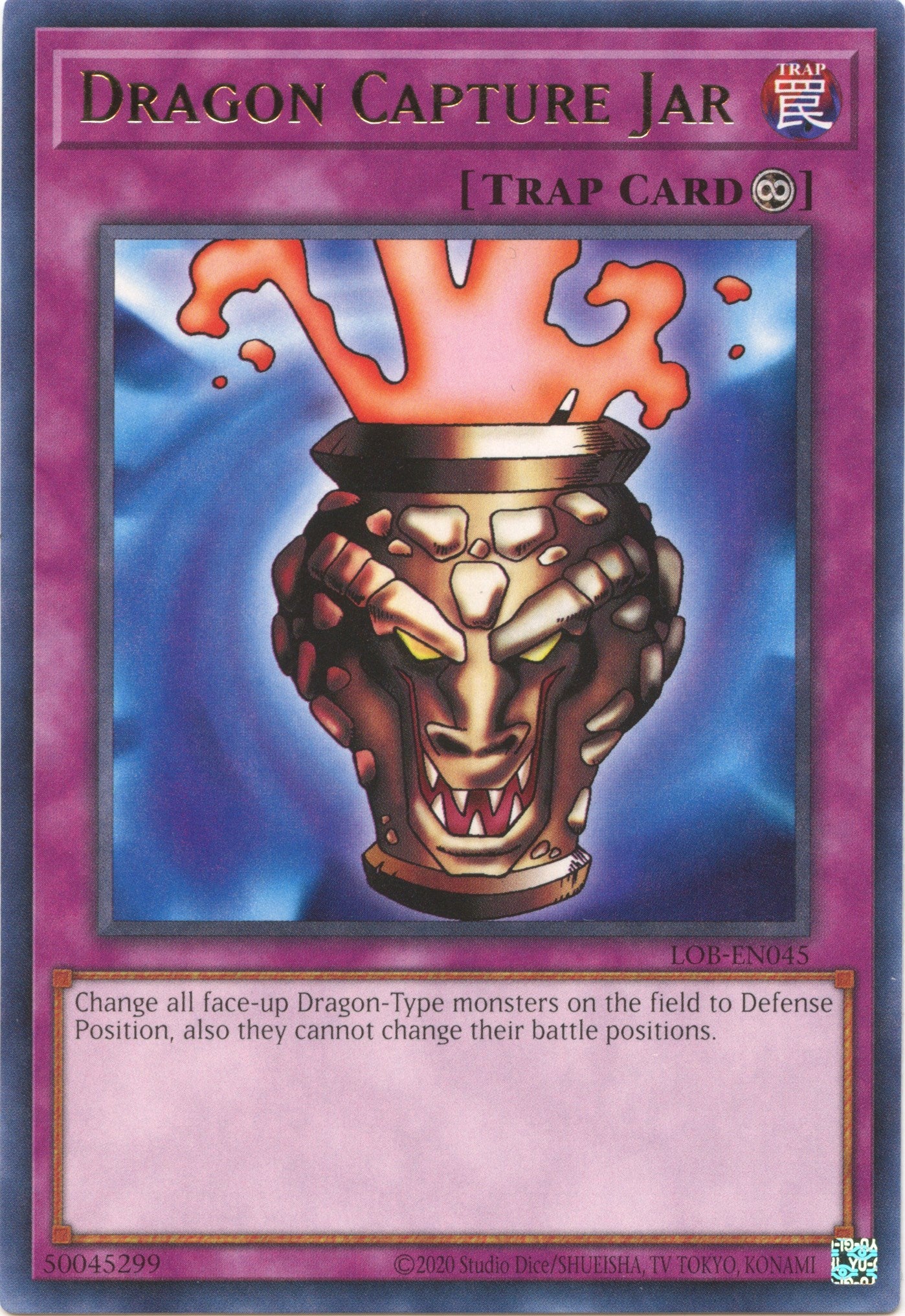 Dragon Capture Jar (25th Anniversary) [LOB-EN045] Rare | The Time Vault CA