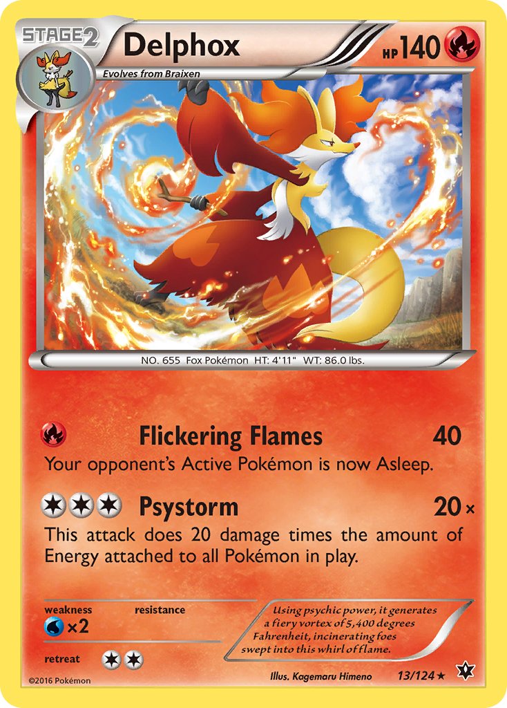 Delphox (13/124) (Theme Deck Exclusive) [XY: Fates Collide] | The Time Vault CA