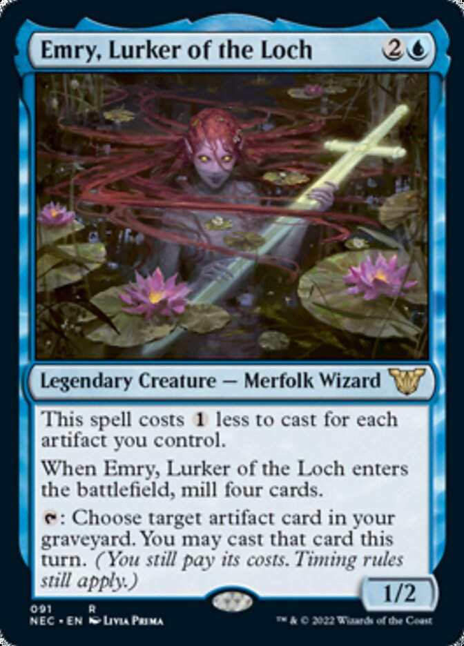 Emry, Lurker of the Loch [Kamigawa: Neon Dynasty Commander] | The Time Vault CA