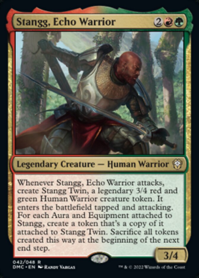 Stangg, Echo Warrior [Dominaria United Commander] | The Time Vault CA