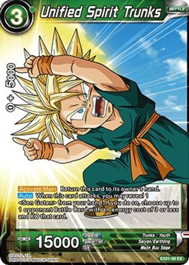 Unified Spirit Trunks (EX01-06) [Mighty Heroes] | The Time Vault CA