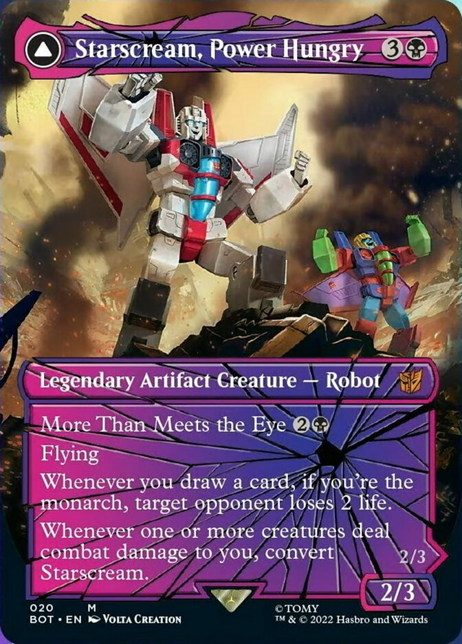 Starscream, Power Hungry // Starscream, Seeker Leader (Shattered Glass) [Universes Beyond: Transformers] | The Time Vault CA