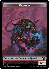 Treasure // Gremlin Double-Sided Token [March of the Machine Commander Tokens] | The Time Vault CA