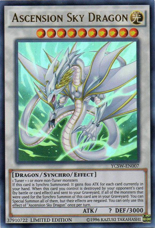 Ascension Sky Dragon [YCSW-EN007] Ultra Rare | The Time Vault CA