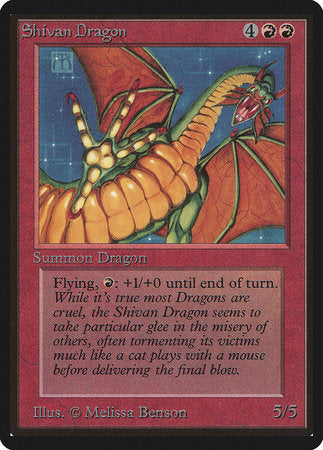 Shivan Dragon [Limited Edition Beta] | The Time Vault CA