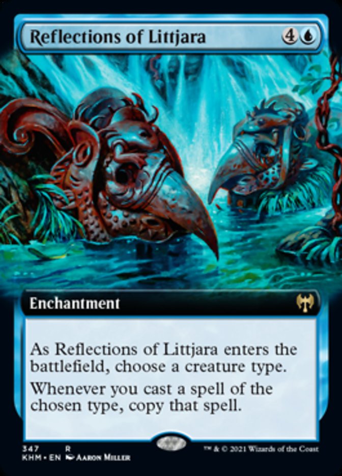 Reflections of Littjara (Extended Art) [Kaldheim] | The Time Vault CA