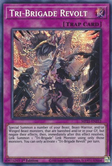 Tri-Brigade Revolt [MP21-EN212] Prismatic Secret Rare | The Time Vault CA