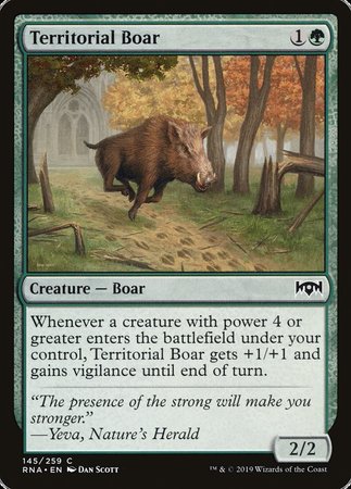Territorial Boar [Ravnica Allegiance] | The Time Vault CA