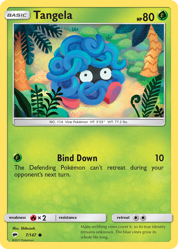 Tangela (7/147) [Sun & Moon: Burning Shadows] | The Time Vault CA