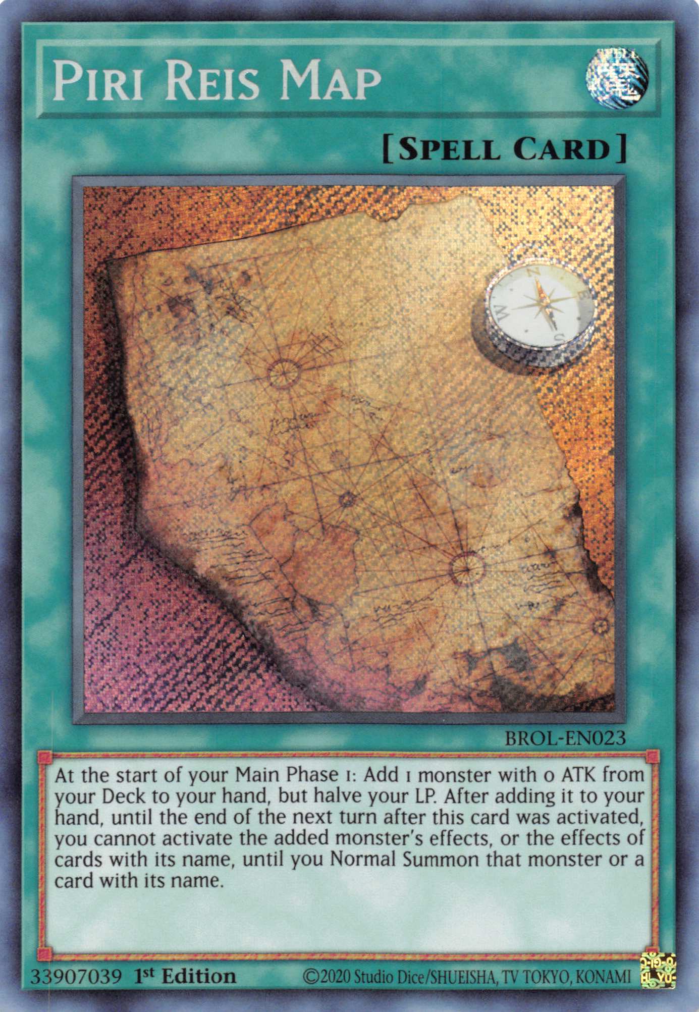 Piri Reis Map [BROL-EN023] Secret Rare | The Time Vault CA