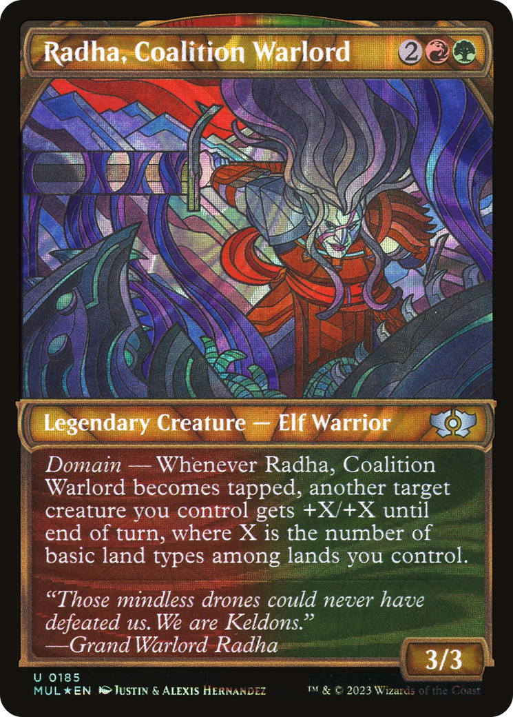 Radha, Coalition Warlord (Halo Foil) [Multiverse Legends] | The Time Vault CA