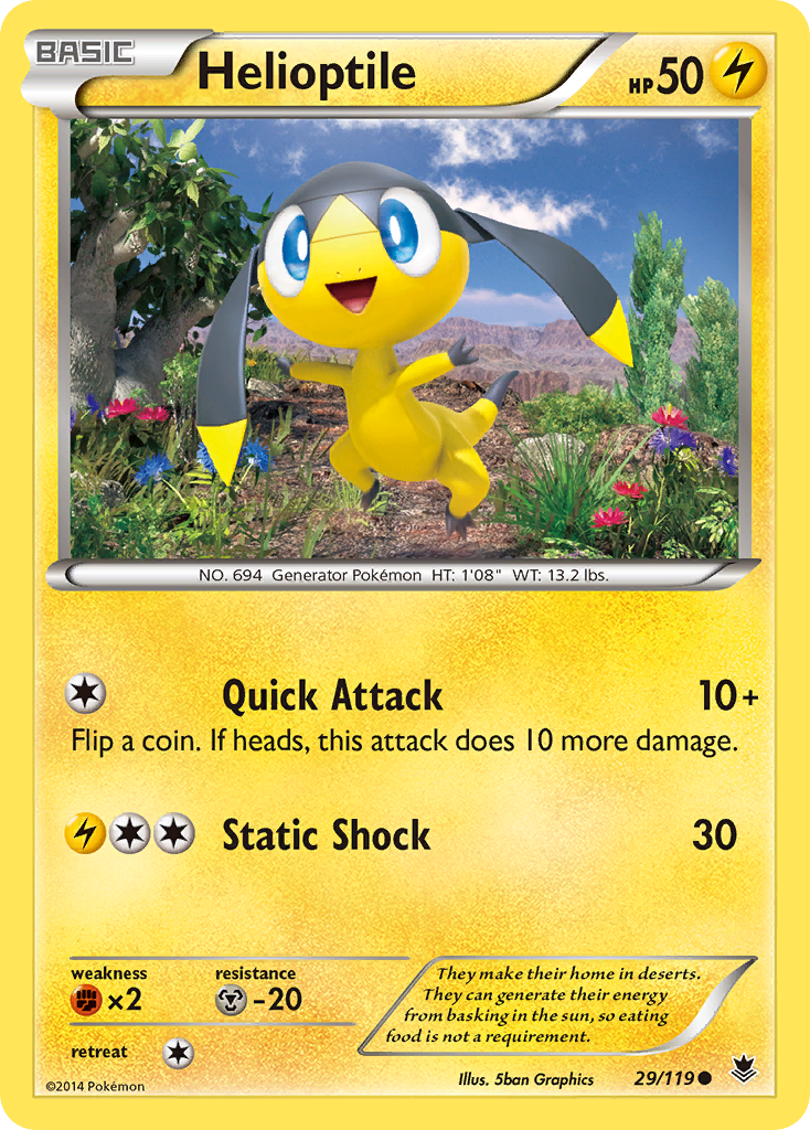 Helioptile (29/119) [XY: Phantom Forces] | The Time Vault CA