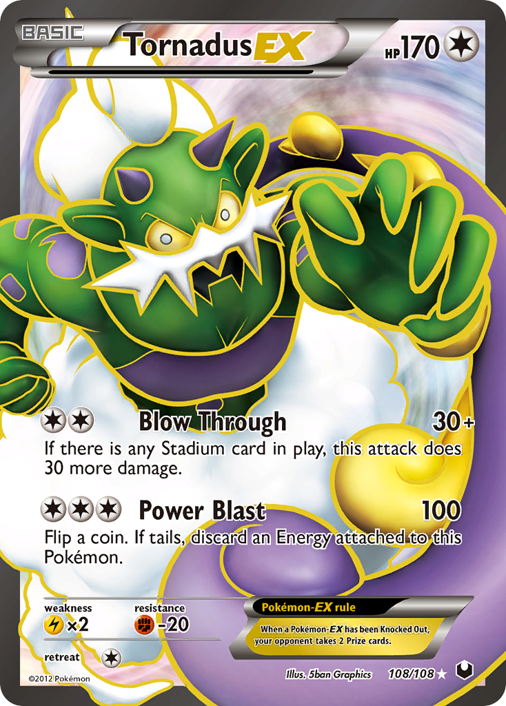 Tornadus EX (108/108) [Black & White: Dark Explorers] | The Time Vault CA