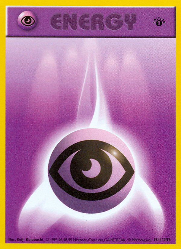 Psychic Energy (101/102) (Shadowless) [Base Set 1st Edition] | The Time Vault CA