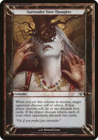 Surrender Your Thoughts (Archenemy) [Archenemy Schemes] | The Time Vault CA