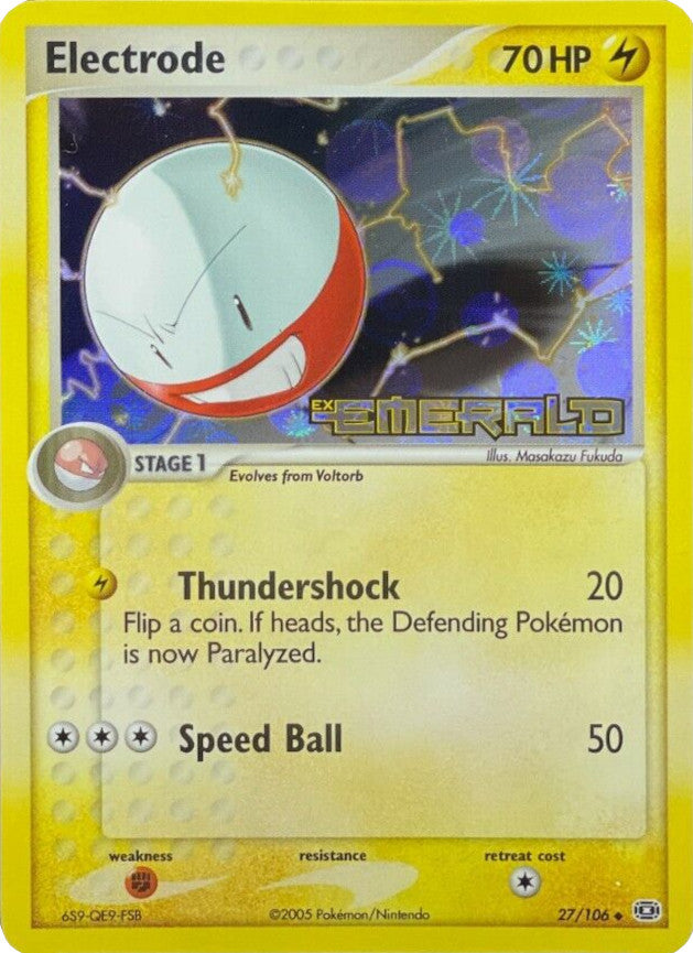 Electrode (27/106) (Stamped) [EX: Emerald] | The Time Vault CA