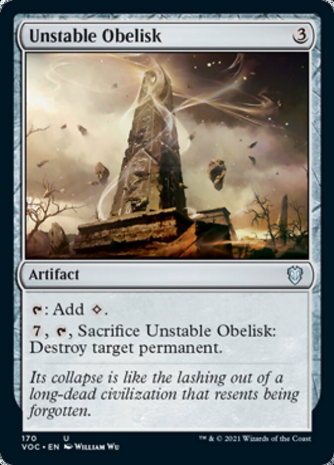 Unstable Obelisk [Innistrad: Crimson Vow Commander] | The Time Vault CA