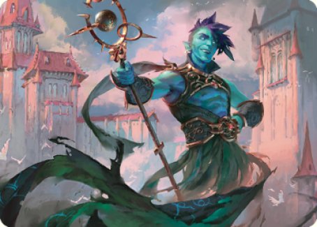 Haughty Djinn Art Card [Dominaria United Art Series] | The Time Vault CA