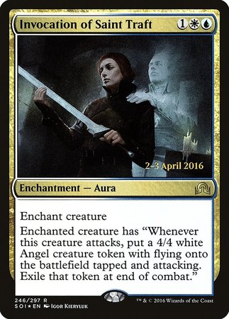 Invocation of Saint Traft [Shadows over Innistrad Promos] | The Time Vault CA