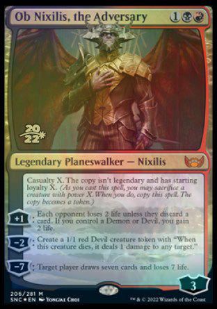 Ob Nixilis, the Adversary [Streets of New Capenna Prerelease Promos] | The Time Vault CA