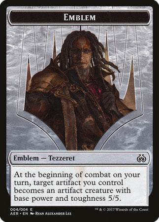 Emblem - Tezzeret the Schemer [Aether Revolt Tokens] | The Time Vault CA